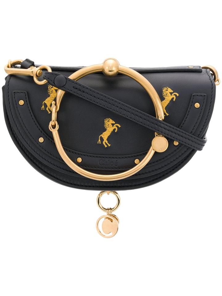 Chloé Nile Minaudiere Clutch Bag - Blue