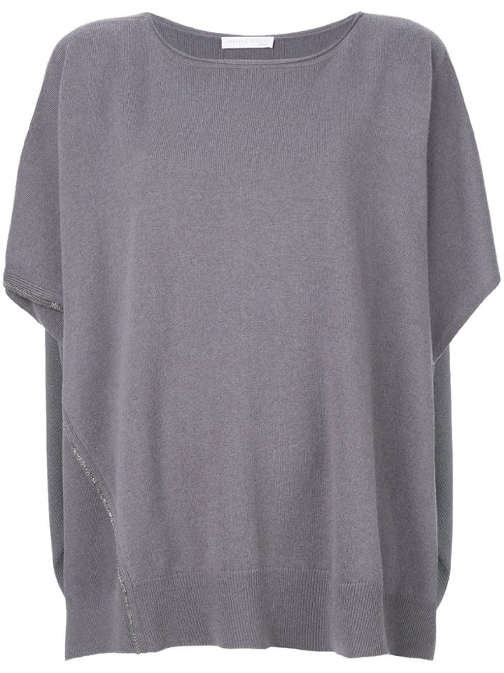 Fabiana Filippi Short Sleeved Jumper - Grey