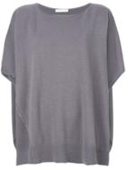 Fabiana Filippi Short Sleeved Jumper - Grey