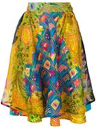 Versace Pre-owned Miami Flag Printed Skirt - Multicolour