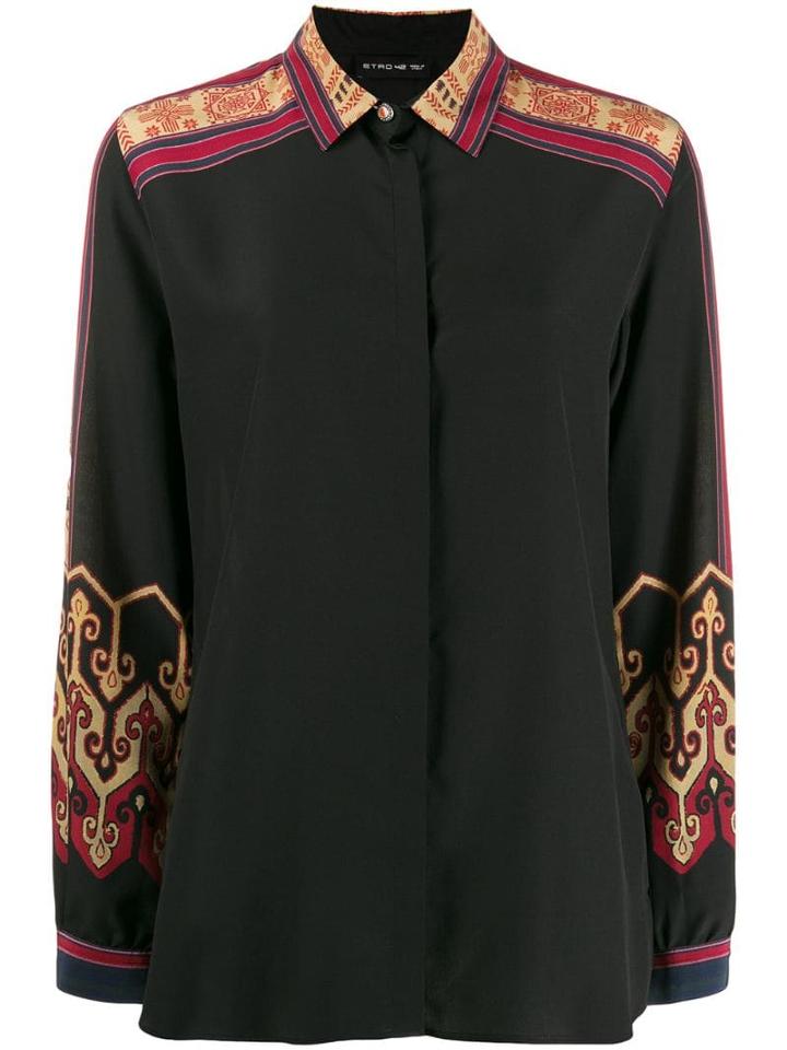 Etro Printed Classic Shirt - Black