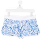 Mc2 Saint Barth Kids Teen Printed Shorts - White