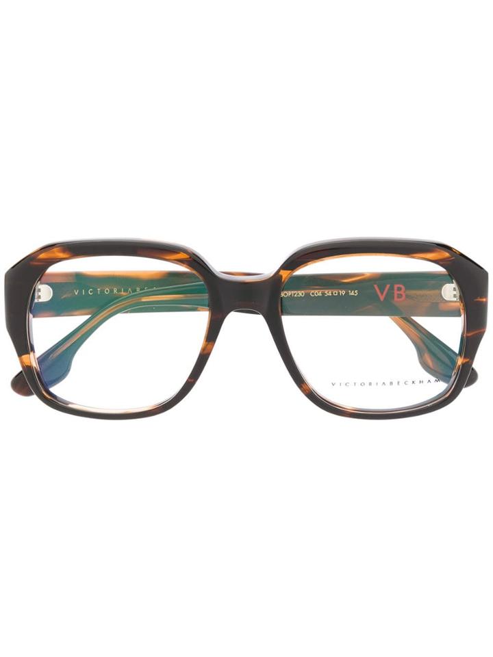 Victoria Beckham Tortoise Shell Optical Glasses - Brown