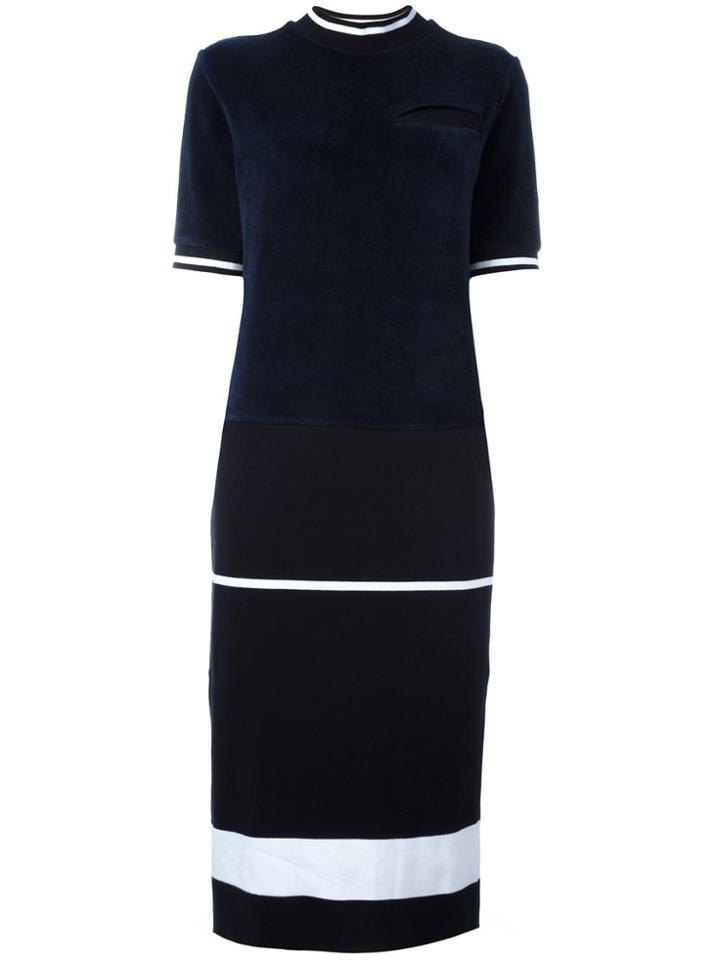 Each X Other Velvet Boxy Dress - Blue