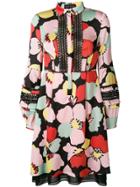 Talbot Runhof Floral Print Shirt Dress - Pink