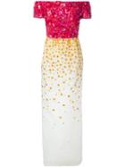 Oscar De La Renta Off-shoulder Embellished Gown