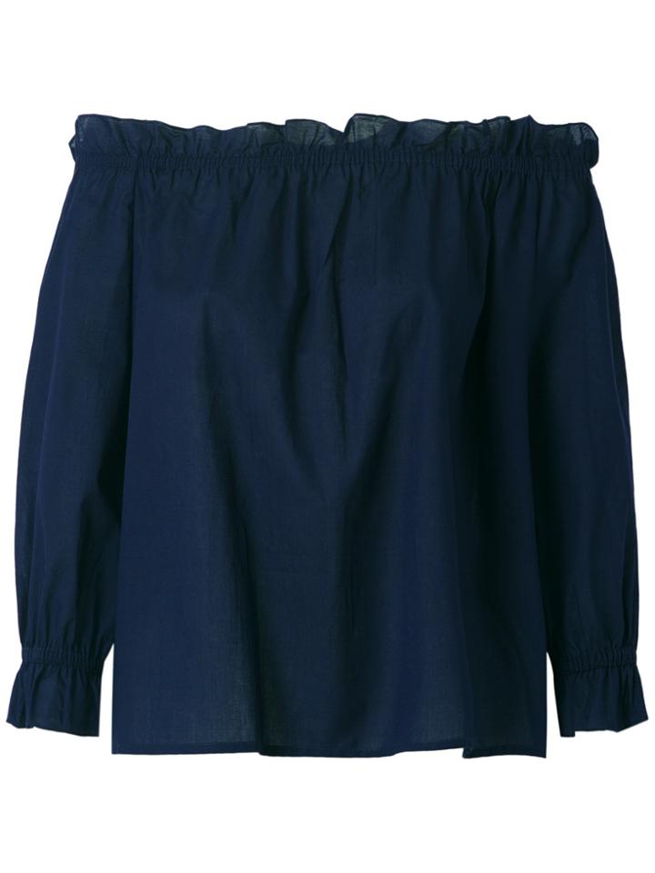 Isolda Off The Shoulder Blouse - Blue