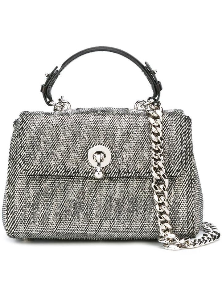 Ermanno Scervino Metallic (grey) Effect Tote, Women's