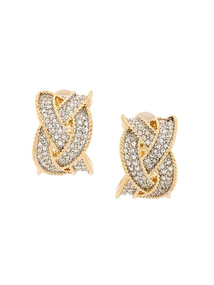 Nina Ricci Vintage 8 Each 1980s Vintage D'orlan Statement Crystal