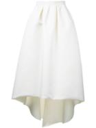 Paule Ka - Asymmetric Hem Skirt - Women - Polyester - 40, White, Polyester