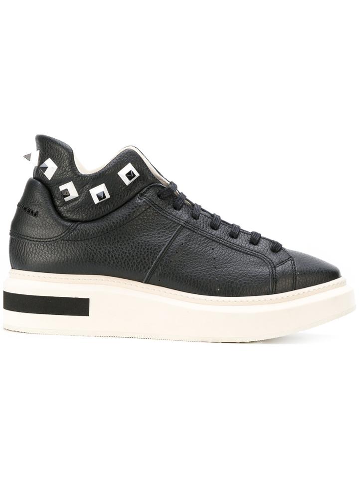 Manuel Barceló Studded Platform Mid-top Sneakers - Black