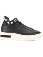 Manuel Barceló Studded Platform Mid-top Sneakers - Black