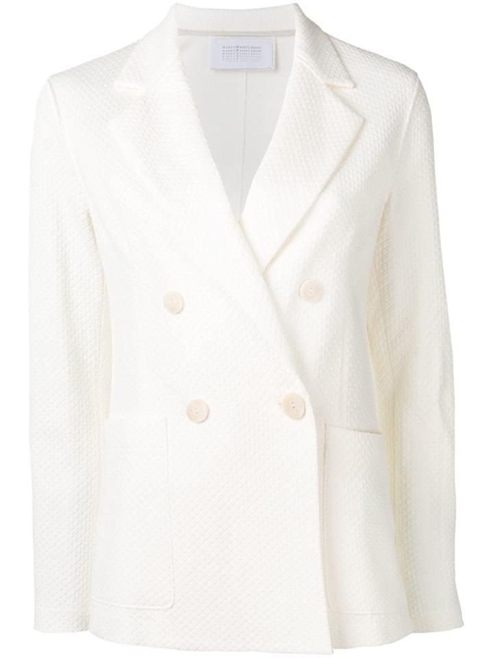 Harris Wharf London Double Breasted Jacket - White
