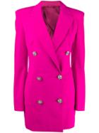 Attico Double Breasted Blazer Dress - Pink