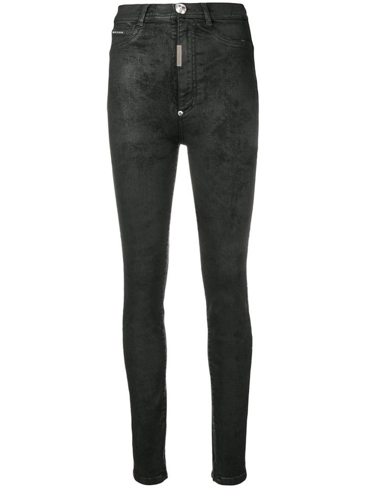 Philipp Plein High Waist Skinny Jeans - Black