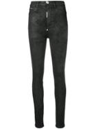 Philipp Plein High Waist Skinny Jeans - Black