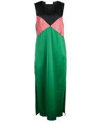 Marina Moscone Colour-block Shift Dress - Green