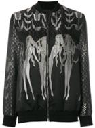 Giamba Metallic Bomber Jacket - Black