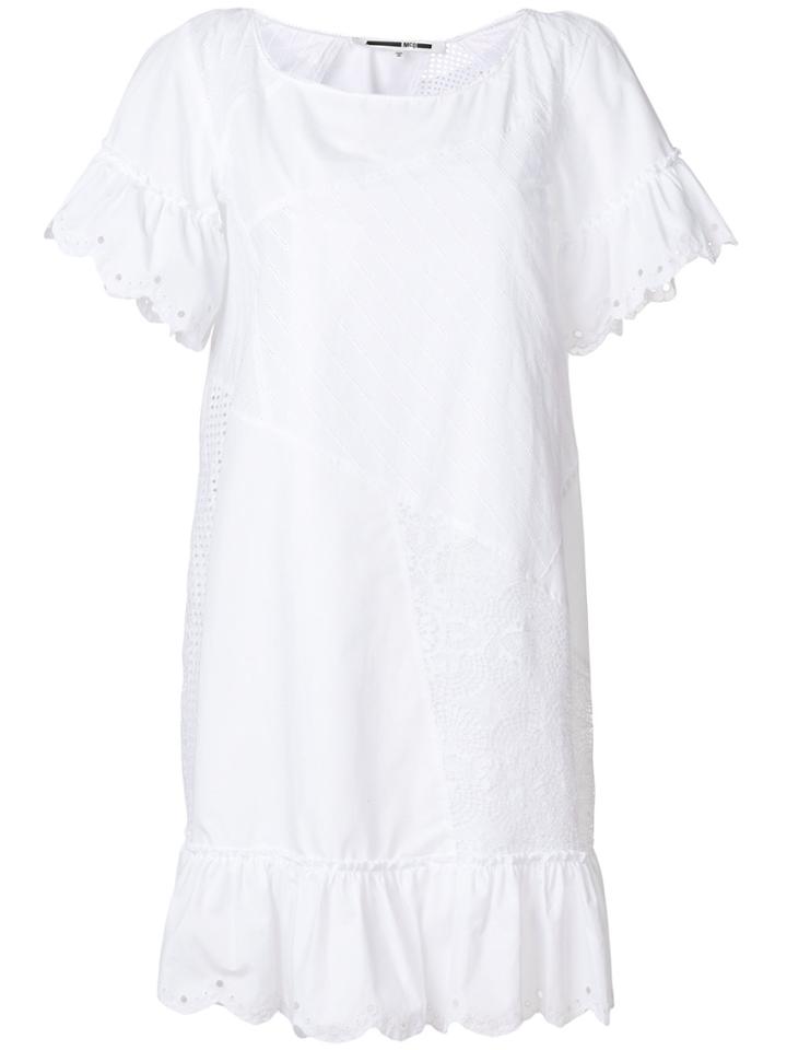 Mcq Alexander Mcqueen Asymmetric Ruffled Dress - White