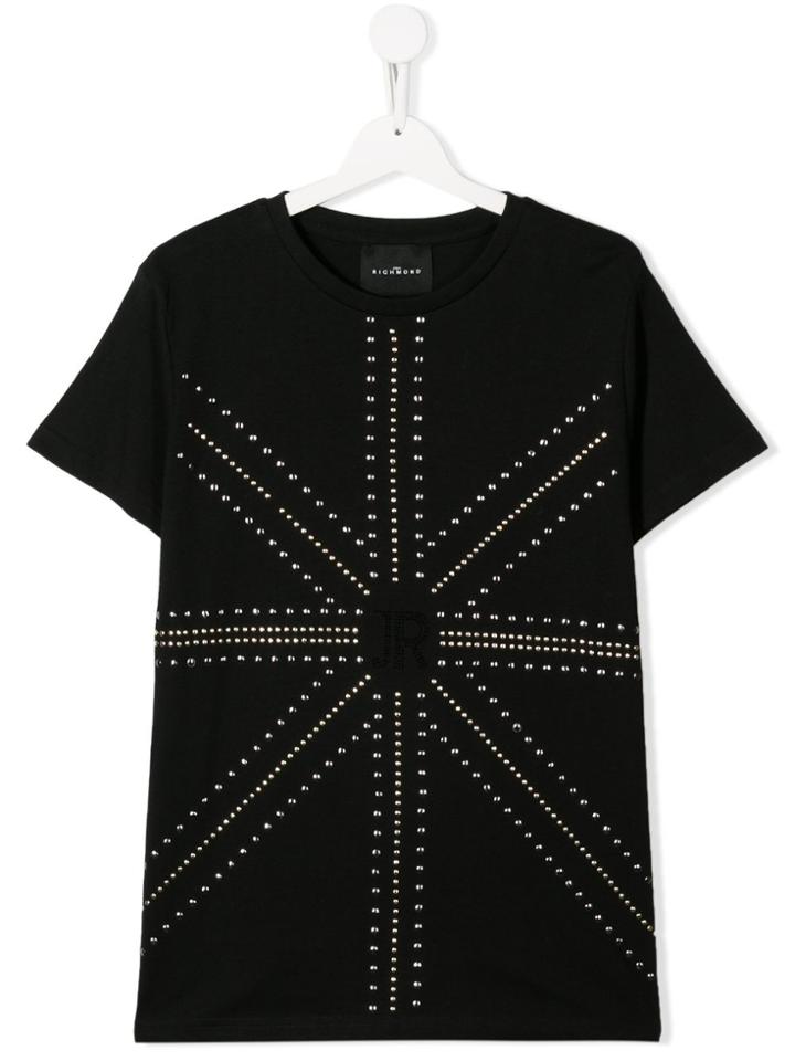 John Richmond Junior Teen Stud Embellished T-shirt - Black