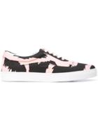 Versus Printed Lace-up Sneakers - Black