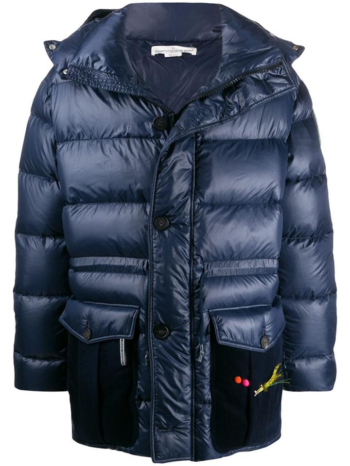 Golden Goose Zipped Puffer Coat - Blue