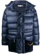 Golden Goose Zipped Puffer Coat - Blue