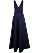 Nha Khanh V-neck Gown - Blue