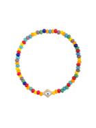 Luis Morais Evil Eye Enameled Lozenge Bracelet - Multicolour