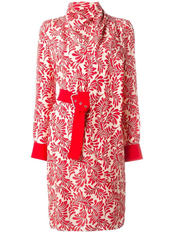 Emanuel Ungaro Printed Belt Dress