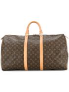Louis Vuitton Vintage Keepall 55 Luggage Bag - Brown