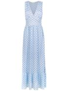 Cecilia Prado Polka Dot Ticiane Midi Dress - Blue