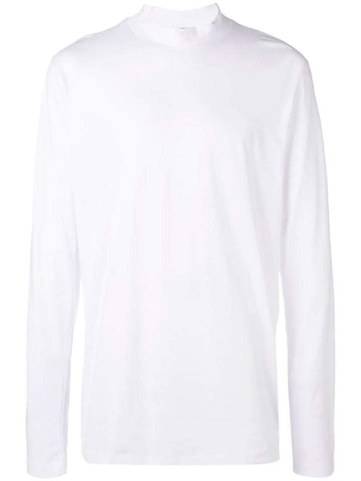 Diesel Black Gold Plain Long Sleeved T-shirt - White