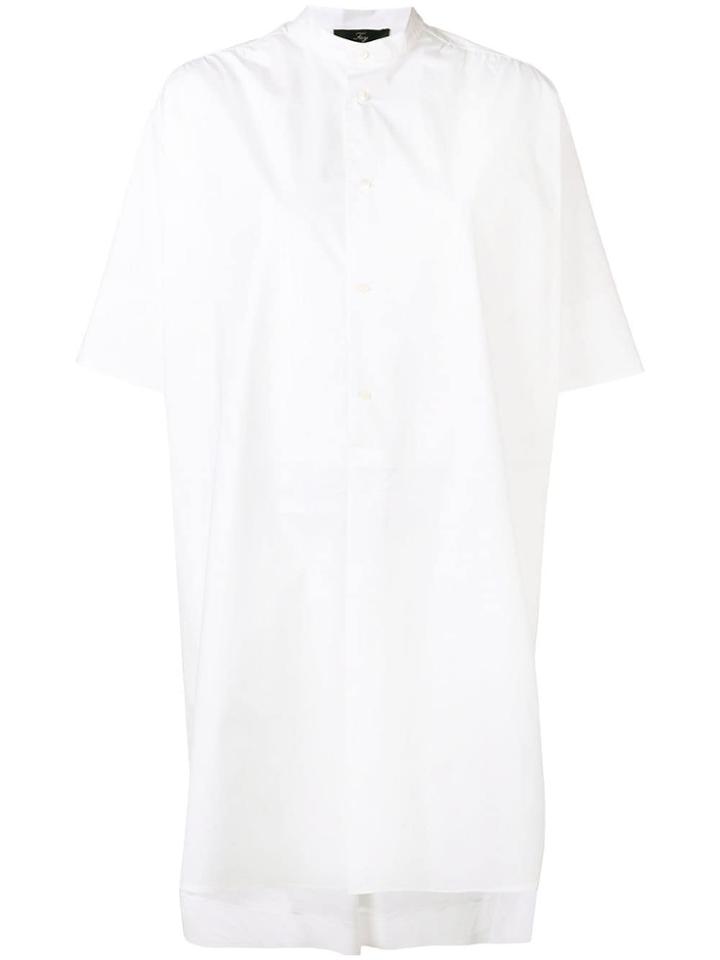 Fay Oversized Shirt Dress - White