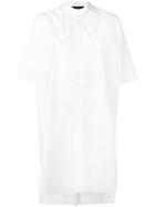 Fay Oversized Shirt Dress - White