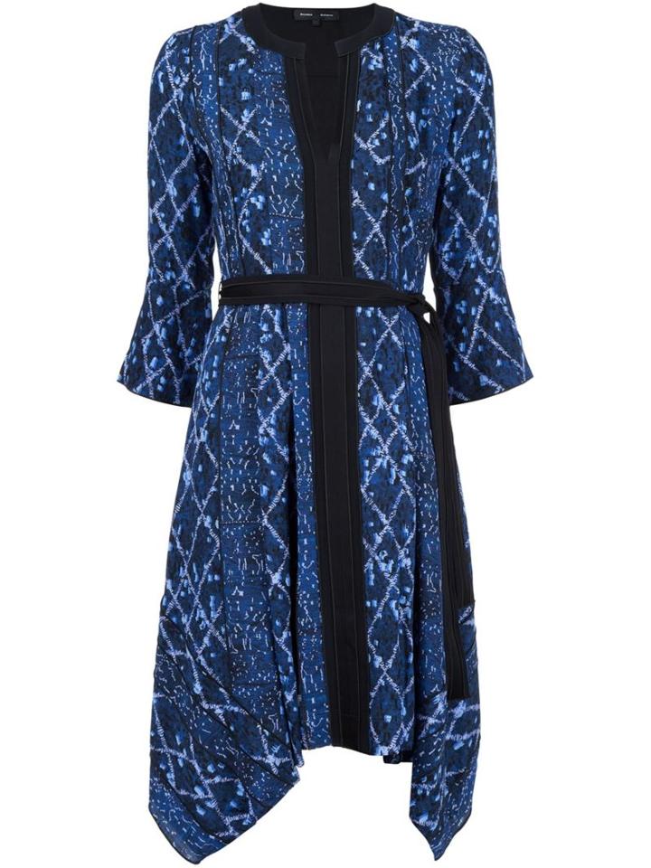 Proenza Schouler Abstract Print Dress, Women's, Size: 2, Blue, Silk