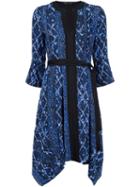 Proenza Schouler Abstract Print Dress, Women's, Size: 2, Blue, Silk
