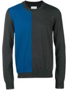 Maison Margiela Bicolour Sweater - Blue