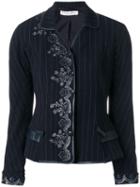 Christian Dior Pre-owned Embroidered Jacket - Blue