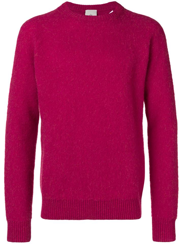 Eleventy Long-sleeve Fitted Sweater - Red