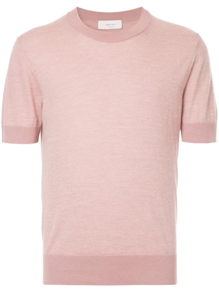 Cerruti 1881 Knitted T-shirt - Red