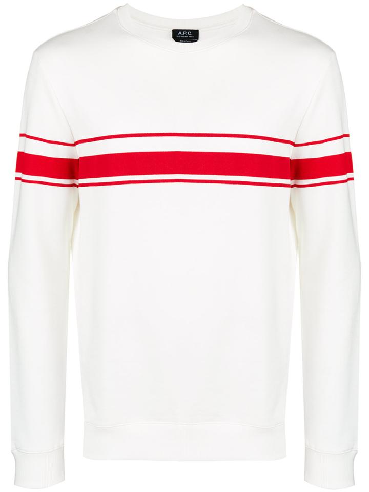 A.p.c. Long-sleeve Sweatshirt - White