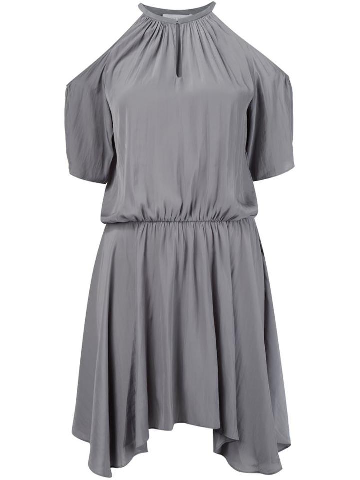 Ramy Brook Cold Shoulder Dress, Women's, Size: Small, Grey, Polyester