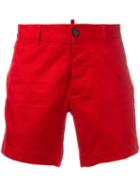 Dsquared2 Classic Shorts, Men's, Size: 50, Red, Cotton/spandex/elastane