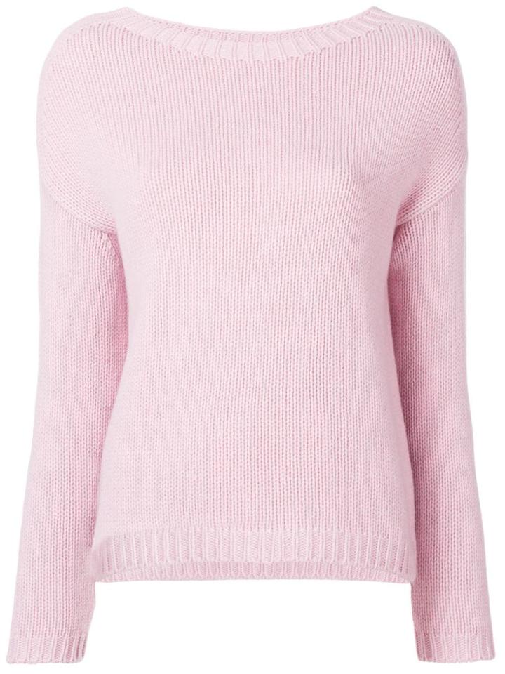 Aragona Round Neck Jumper - Pink & Purple