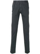 Biagio Santaniello Chain Detail Chino Trousers - Grey