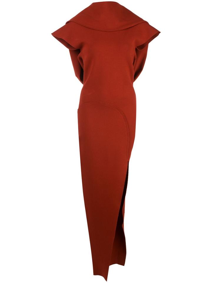 Rick Owens Theresa Side Slit Dress - Red