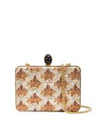 Oscar De La Renta Rogan Box Clutch Bag - Gold