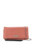 Zadig & Voltaire Logo Plaque Crossbody Bag - Pink