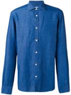 Danolis Classic Shirt, Men's, Size: Medium, Blue, Cotton/linen/flax